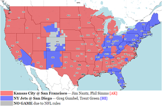 Illustration for article titled Your NFL Week 5 Viewing Maps